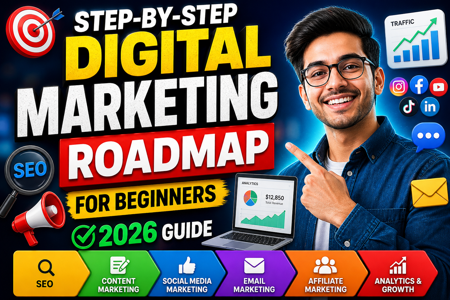 Step-by-Step Digital Marketing Roadmap for Beginners (2026 Guide)