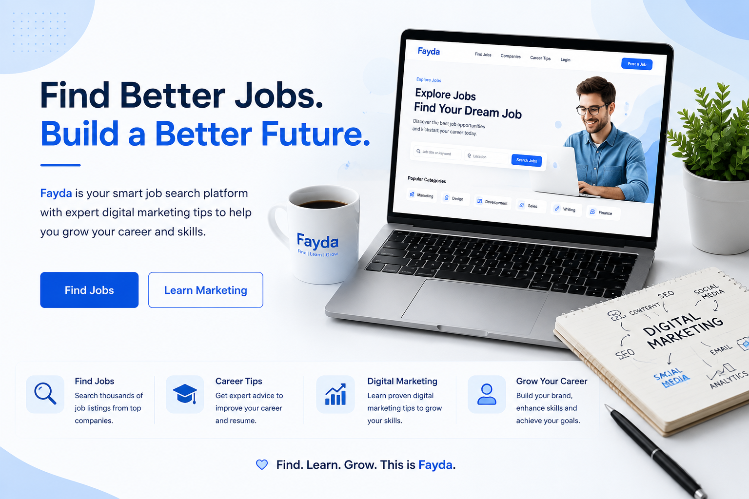 Fayda Job Search and Digital Tips - Job Opportunities and Digital Skills Platform